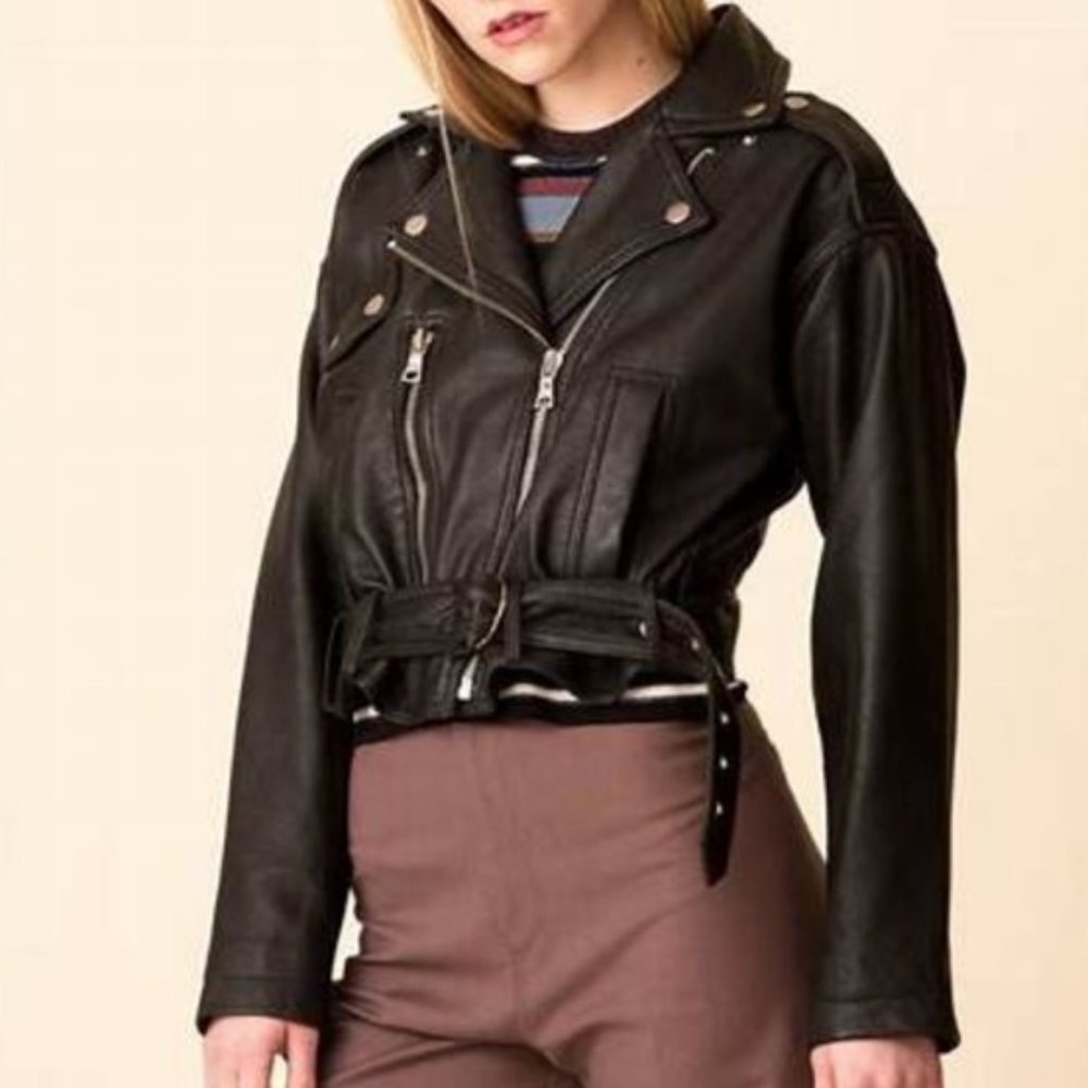 Marissa Webb Corrigan Leather Jacket Size Small
